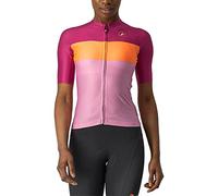 Castelli 4522057-575 Aero Pro W - Camiseta de Mujer Pink/Coral Flash-Magenta M