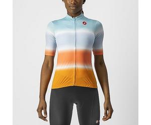 Castelli 4522060 Dolce Jersey Sweatshirt Mujer Skylight/Pop Orange Tamaño M