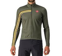 CASTELLI 4522500-075 Unlimited TH Jersey Sweatshirt Hombre Military Green/Goldenrod Tamaño L