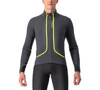 CASTELLI 4522508-030 FLIGHT JACKET AIR Men's Jacket Dark Gray/Electric Lime L