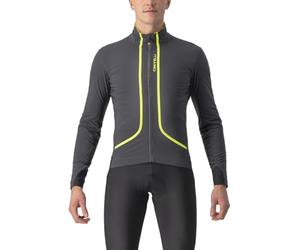 CASTELLI 4522508-030 FLIGHT JACKET AIR Men's Jacket Dark Gray/Electric Lime L