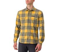 CASTELLI 4523524-755 Unlimited Flannel Shirt Hombre Goldenrod/Dark Gray Tamaño XL