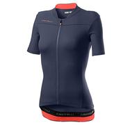 castelli Anima 3 Camiseta, Mujer, Dark Steel Blue/Brilliant Pink, L