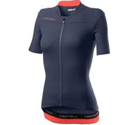 castelli Anima 3 - Camiseta para Mujer, Mujer, Camiseta, 4520068, Dark Steel Blue/Brilliant Pink, L