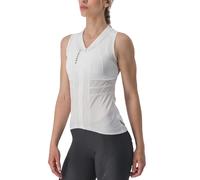 Castelli 4523043 Anima 4 Sleeveless Sweatshirt Mujer Ivory/Light Black Tamaño L