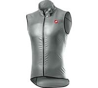 Castelli Aria Sports Vest, Hombre, Silver Gray/Dark Gray, L