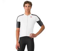 CASTELLI Camiseta Entrata 6 para hombre, protección solar UPF, manga de un cuarto de longitud, para ciclismo de carretera, ciclismo de grava y carreras, Marfil/gris ahumado, negro claro, XXX-Large