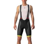 Castelli Competición Kit Bibshort Pantalón Corto de, Hombre, Black/Electric Lime, S