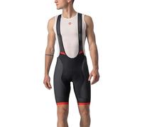 CASTELLI Competición Kit Bibshort Pantalón Corto de, Hombre, Negro/Rojo, L
