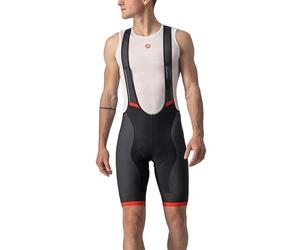CASTELLI Competición Kit Bibshort Pantalón Corto de, Hombre, Negro/Rojo, L