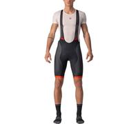 CASTELLI Competición Kit Bibshort Pantalones Cortos Ciclismo, Black/Fiery Red, M Hombre