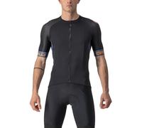 CASTELLI Entrata Vi - Camiseta de Ciclismo de Manga Corta para Hombre, Light Black/Light Steel Blue-p, S