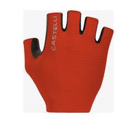Castelli Guantes de medio dedo Espresso rojo S