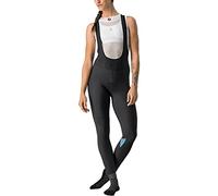 Castelli Mallas para Mujer Velocissima Bibtight, Negro/Azul Azulado, XL