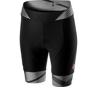 Castelli Millerighe - Pantalón Corto para Mujer, Mujer, Pantalones Cortos, 4519070, Negro, S