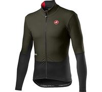 Castelli Nano Mid Wind - Camiseta para Hombre, Hombre, Camiseta, 4520514, Military Green Light Black, L