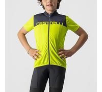 Maillot Castelli Neo Prologo manga corta verde lima azul marino infantil - 4