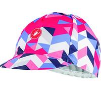castelli Prisma 2 Cap - Gorra para Mujer, Mujer, 4520085, Raspberry/Deep Purple, Uni