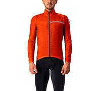 Castelli Squadra Stretch JKT Jacket, Hombre, Fiery Red/Dark Gray, S
