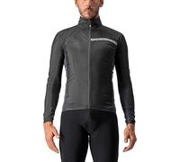 Castelli Squadra Stretch JKT Jacket, Hombre, Light Black/Dark Gray, X-Large