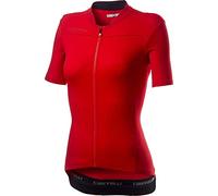 CASTELLI Sudadera para Mujer, Rojo/Negro, L
