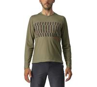 CASTELLI Trail Tech LS tee - Maillot técnico de Manga Larga para MTB y Gravel, Transpirable y cómodo