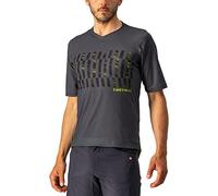CASTELLI Trail Tech tee Arm Sleeve, Hombre, Dark Gray/Black-Electric Lime, XX-Large