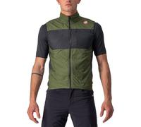 CASTELLI Unlimited Puffy Vest Jacket, Hombre, Gris Claro y Gris Oscuro, X-Large