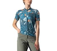 CASTELLI Unltd Sentiero - Camiseta de Mujer Dark Teal/Coral Flash M 4522085-466