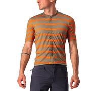 CASTELLI Unltd Sterrato Jrsy Camiseta Larga Hombre, Olive Green/Orange Rust, XL