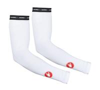 Castelli UPF 50+ LIGHT - Mangas ligeras para brazalete, Blanco, L