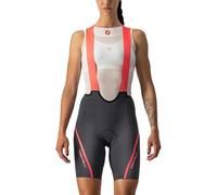 Castelli VELOCISSIMA 3 BIBSHORT Pantalones Cortos Ciclismo, Dark Gray/Brilliant Pink, XS para Mujer