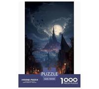 Castello Puzzles 1000 Piezas Juego De Reto Juguete Adultos Y Más De 12 Años Inquietante Juego De Puzzle Reto Educativo Relajación Regalo Decoración Hogar 70x50cm/1000pcs