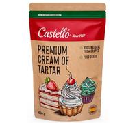 Crémor Tártaro - 100% Natural - Calidad Alimentaria Premium - Sustituto Natural de la levadura química - Sin Gluten - Sin aditivos - Sin fosfatos - Keto Y Paleo - No OGM - Castello since 1907-850 g