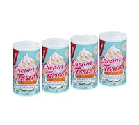 Castello since 1907 Cremor Tártaro (Cream of Tartar) 4 x 60 = 240 g - 100% Natural - Sustituto Natural de la levadura química - Sin Gluten - Sin aditivos - Sin fosfatos - Keto Y Paleo - No OGM