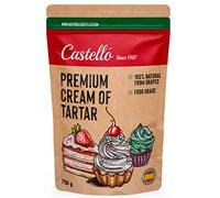 Crémor Tártaro - 100% Natural - Calidad Alimentaria Premium - Sustituto Natural de la levadura química - Sin Gluten - Sin aditivos - Sin fosfatos - Keto Y Paleo - No OGM - Castello since 1907 - 750 g