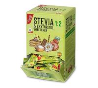 Castello since 1907 Stevia (Estevia) + Eritritol 1:2 | 204 sobres de 2,5g | Sustituto del Azúcar con sabor 100% Natural - 0 Calorías - 0 Índice Glucémico - Keto y Paleo - 0 Carbohidratos - 510 g