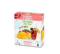 Castello since 1907 Té Frío (Ice Tea - Iced Tea) Zero & Instantáneo | Mango | 12 sobres | 1 sobre = 500 ml de Té | 0 Calorías | 0 Azúcar | 0 Aspartamo