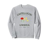 Castelluccio Norcia Umbria Italia Amapolas Colza Sudadera
