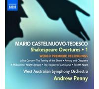 Castelnuovo-Tedesco: Shakespeare Overture Vol.1 (Julius Caesar/ Taming Of The Shrew/ Antony & Cleopatra/ Msnd F-B) by Joel Marangella (2010-09-28)