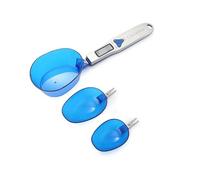 Casteloo - Báscula de cocina digital con 3 cucharas medidoras de peso e ingrediente líquido seco, té de leche harina de especias medicina, 1,1 libra/500 g (0,1 g) Báscula de miligramos LCD portátil