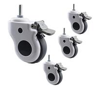 caster M12 Ruedas De Transporte 75 / 100mm / 125mm Ruedas Giratorias Ruedas para Muebles De Servicio Pesado Silencioso 400kg Juego De 4