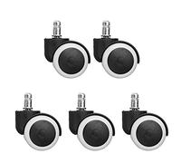 Caster Wheels Set Chair Caster Wheels 2inch Swivel Chair Caster Wheels Soft Roller Home Office Chair Replacement Furniture Hardware Heavy Duty Casters(Nylon Screw)