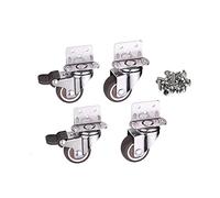 Caster Wheels Set Furniture Caster Wheels Heavy Duty Universal Carriage Wheel for Crib Bed Cart Trolley Wheelchair Office Chair Heavy Duty Casters(2 Brake 2 No Brake,2 Inch)