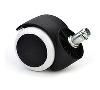 Caster Wheels Set Universal Office Chair Caster Replacement 50KG Household Chair Wheel Safe Roller Furniture Hardware Heavy Duty Casters(White)