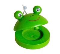 Casterines de Madera para Niños- Casteretas De Dedo De Patrón Animal Con Cuerda | Rhythm Clap Percussion Instrumentos para Niños Y Niñas De 3 Años Y Más, Juguetes Musicales E