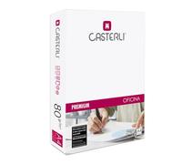 CASTERLI - 81500 Folios A4, Papel a4 500 Hojas Blancas. Tamaño A4, Papel de 80 gr, Extra blanca, Papel multiusos para impresora A4 80gsm (A4, 500 HOJAS)