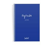 Casterli 84009-Azul -AGENDA ESCOLAR BASIC color Azul, Semana Vista, Vertical, Tamaño A5, Papel 70g, Cubierta Polipropileno Opaco, Colores surtidos, 148 x 210 mm