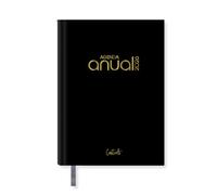•Casterli - Agenda Anual 2024 Basic Edition, Día página - Básica pastel. (Negro) con tapa forrada y acolchada, las letras 2021 stamping en dorado. Con Tamaño A5 16 x 22 cm