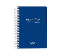 Casterli - Agenda Escolar Basic Edition Azul Oscuro - Día Página, Tamaño A6-105 cms X 148 cms